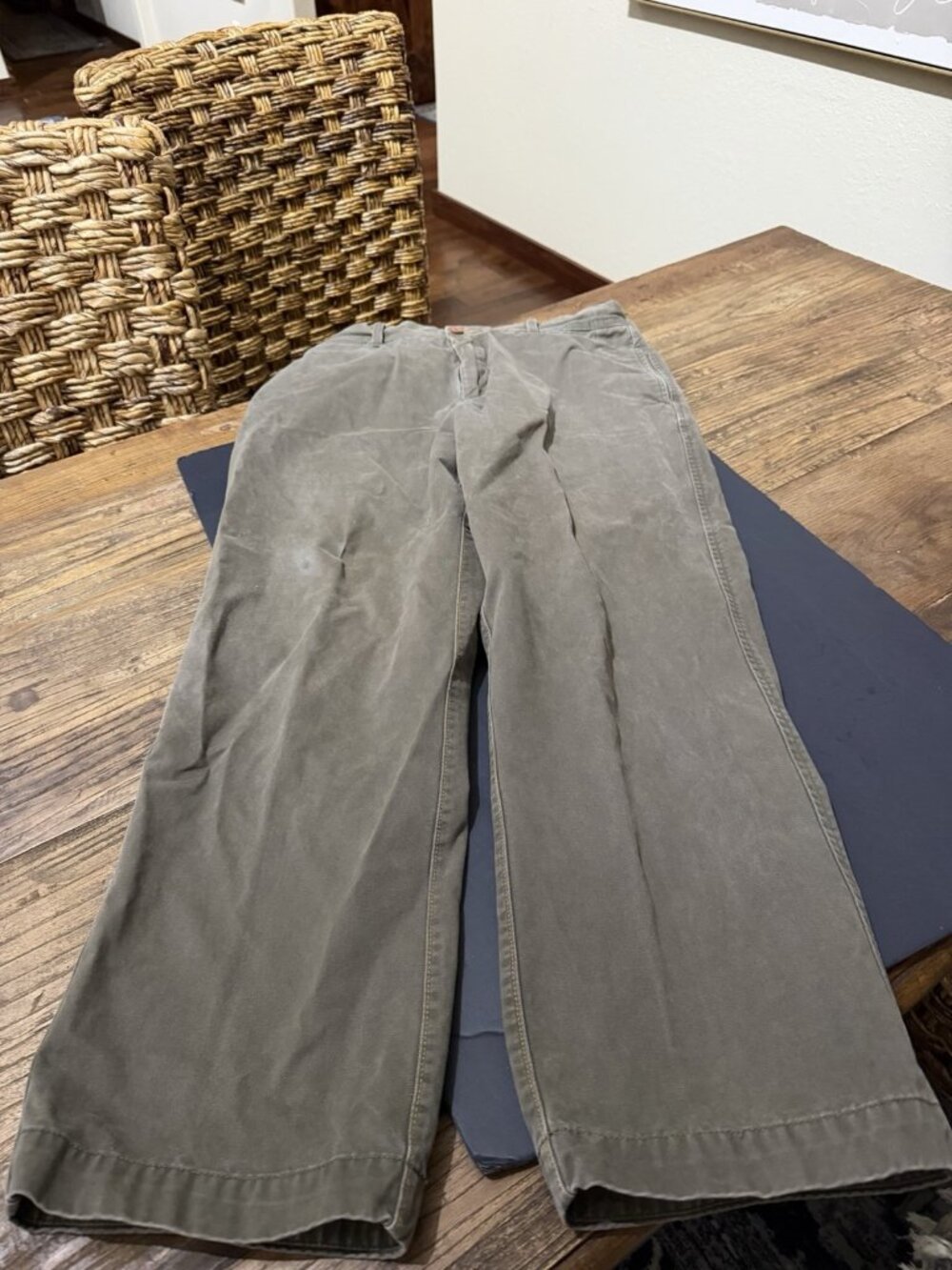 Timberland Mens Chino Brown Pants Straight Leg Casual Outdoor Pants Size 34/30